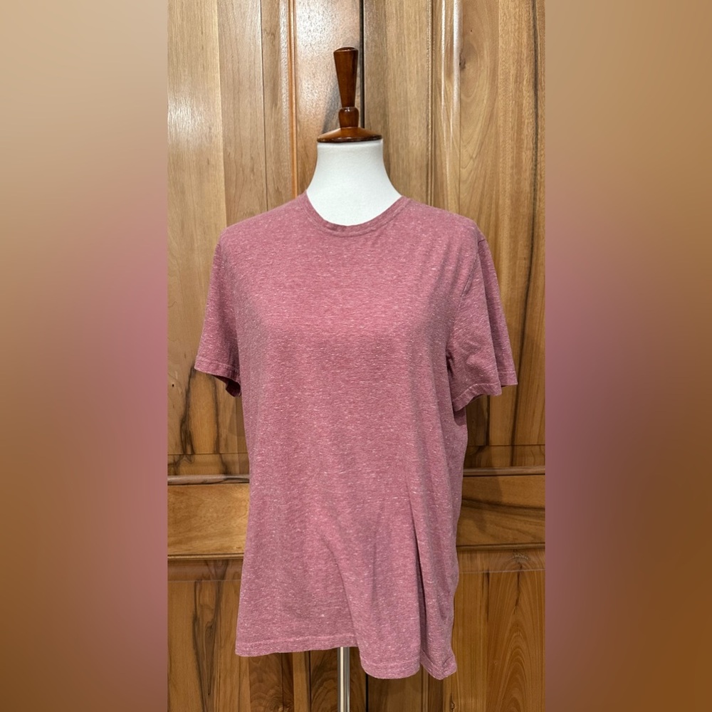 Abound Heathered Maroon Crewneck Tee - EUC - L